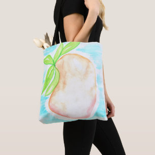 Watercolor Mango Hand Painted Tropical Kitchen     Tote Bag