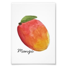 Watercolor Mango Print