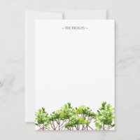 Watercolor Mangroves Personalised Stationery