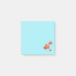 Watercolor Maple Leaf Post-it Notes