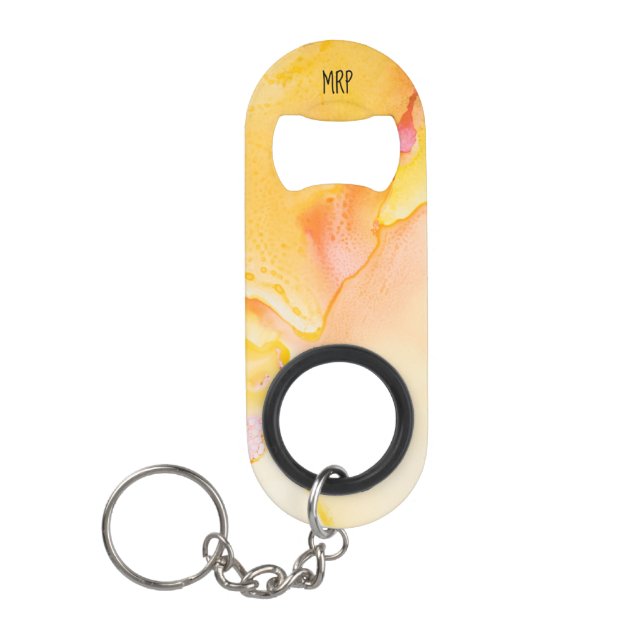 *~* Watercolor Marble Orange Yellow Gold Fuchsia (Front)