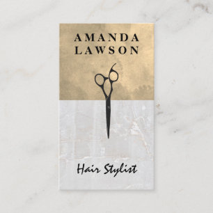 Watercolor Marble Stone Business Card