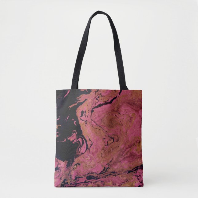 Watercolor, marble tote bag (Front)
