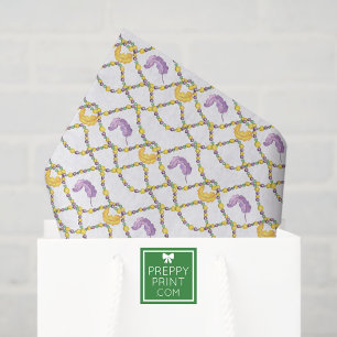 Watercolor Mardi Gras Beads Tissue Paper