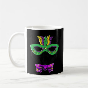 Watercolor Mardi Gras Cat Face Carnival Mask Festi Coffee Mug