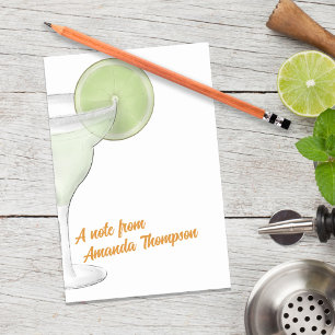 Watercolor Margarita Cute Cocktails Personalized Post-it Notes