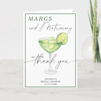 Watercolor Margarita Thank you Bridal shower