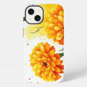 Watercolor Marigolds in Orange and Yellow iPhone 13 Case