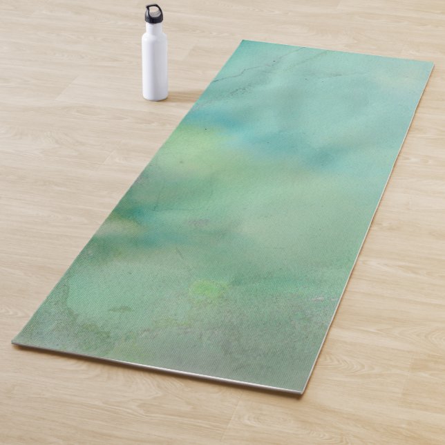 Watercolor Maritime Aqua Yoga Mat (In Situ)