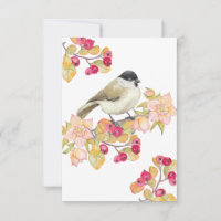 Watercolor Marsh Tit