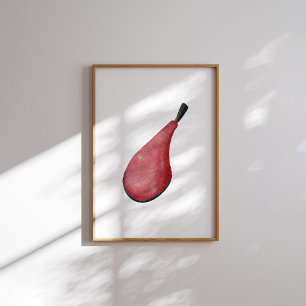 Watercolor Martial arts target poster