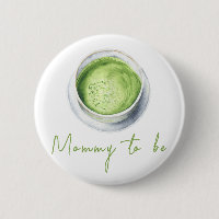 Watercolor Matcha Latte Baby Shower - Mummy to be