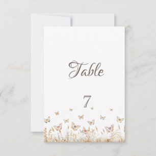 Watercolor Meadow Butterflies Invitation