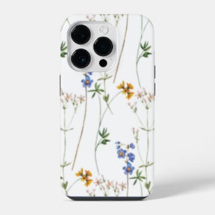 Watercolor Meadow Seamless Pattern iPhone 14 Pro Case