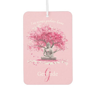 Watercolor Meditating Buddha Personalized Car Air Freshener