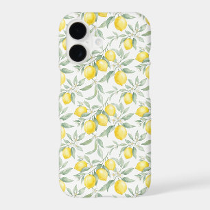 Watercolor Mediterranean Lemon Blossoms Seamless