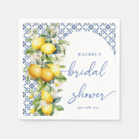 Watercolor Mediterranean Lemon Bridal Shower