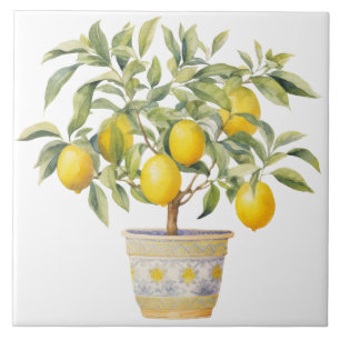 Watercolor Mediterranean  Tile