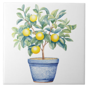 Watercolor Mediterranean Tile