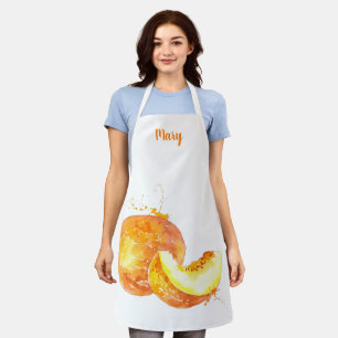 Watercolor Melon Customisable Apron