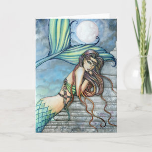 Watercolor Mermaid Card by Molly Harrison