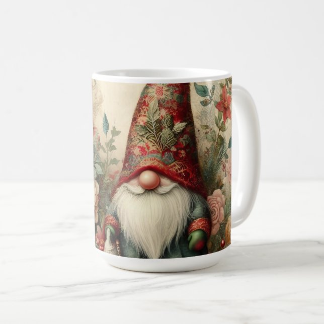 Watercolor Merry Christmas Gnom Coffee Mug (Front Right)