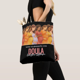 Watercolor Midwife ObGyn Birth Postpartum Doula Tote Bag