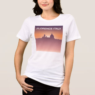 Watercolor Milan Italy Duomo di Milano Travel Art Tri-Blend Shirt