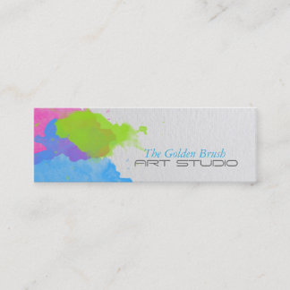 Watercolor Mini Business Card