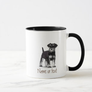 Watercolor Miniature Schnauzer Pet Dog Custom  Mug