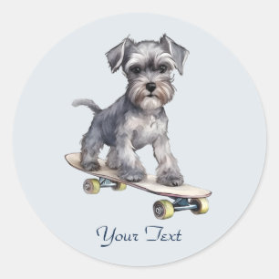Watercolor Miniature Schnauzer Sticker