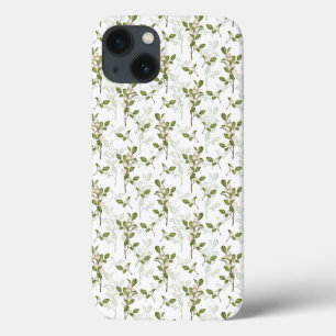 Watercolor Mistletoe Winter Flora  iPhone 13 Case