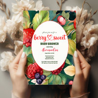 Watercolor Mixed Berries Summer Baby Shower