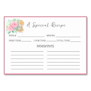 Watercolor Mixer With Roses Recipe Exchange Table Number
