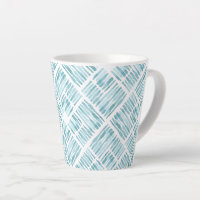 Watercolor Modern Blue Striped Diagonal Pattern