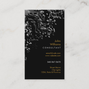 Watercolor Modern Nature Paints Black and White Business Card