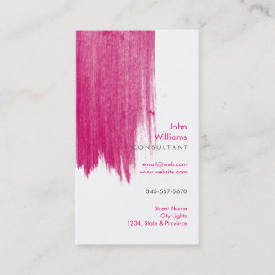 Watercolor Modern Nature Paints Brushstrokes Business Card
