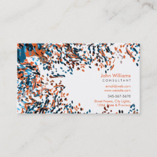 Watercolor Modern Nature Paints Brushstrokes Business Card