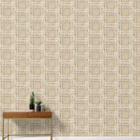 Watercolor Modern Plaid Neutral Cream Tan Brown