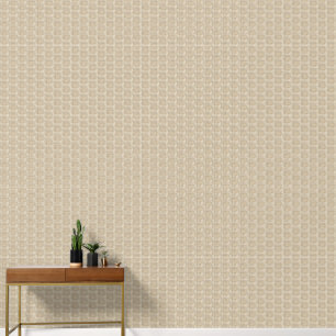 Watercolor Modern Plaid Neutral Cream Tan Brown Wallpaper