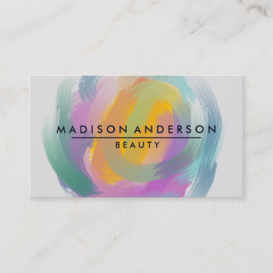 Watercolor Modern Simple & Classic Beauty Business Card