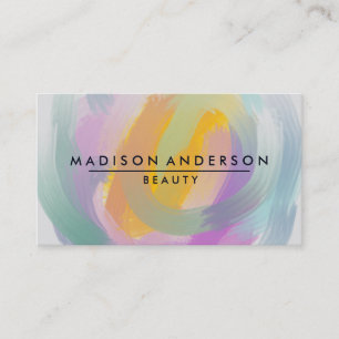 Watercolor Modern Simple & Classic Beauty Business Card