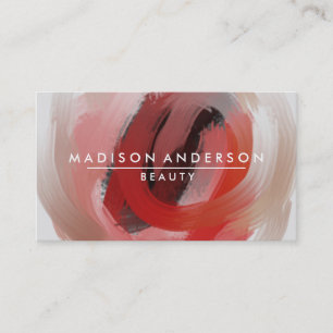Watercolor Modern Simple & Classic Beauty Pink Business Card