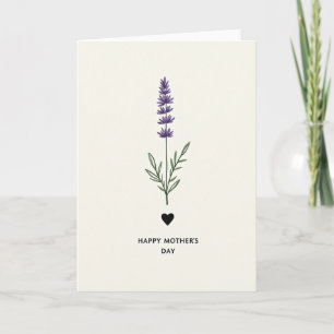 Watercolor Moms Day Love Card