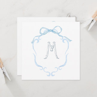 Watercolor Monogram Bottle Invitation