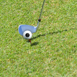 Watercolor monogram  O black Pickleball Paddle Golf Balls