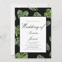 Watercolor Monstera and Adansonii Botanical Leaves
