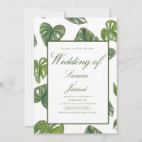 Watercolor Monstera and Adansonii Botanical Leaves