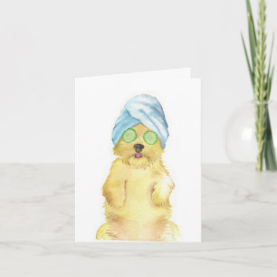 Watercolor Morkie Poo Thank You Cards
