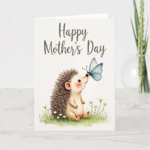 Watercolor Mothers Day Scene Card